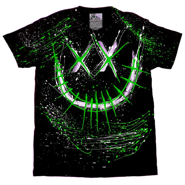 EVIL G T-SHIRT BLACK AND GREEN
