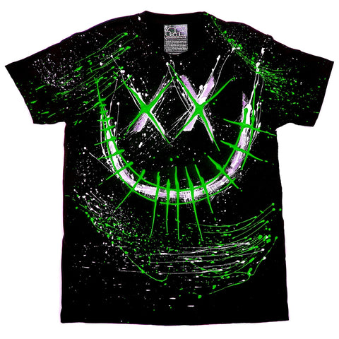 EVIL G T-SHIRT BLACK AND GREEN