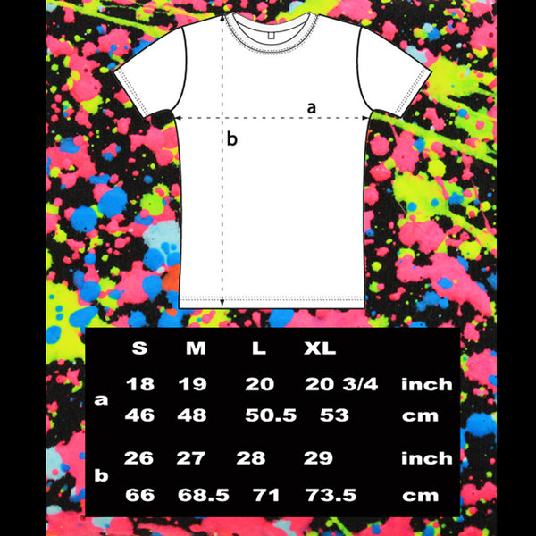 COUCHUK - UV REACTIVE - SIDE TONGUE T-SHIRT BLACK - Clubwear - PLUR - Rave clothing