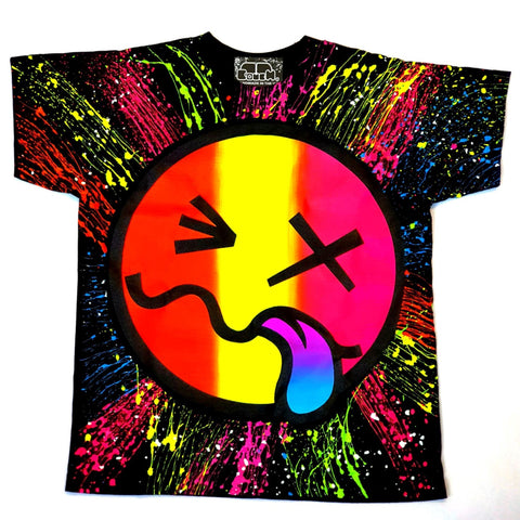 RAINBOW TONGUE KIDS T-SHIRT BLACK
