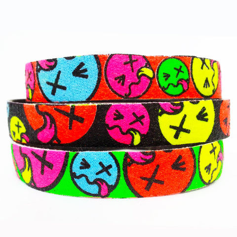 COUCHUK - UV REACTIVE - SLOGAN BANDS TONGUE FACE THIN - Clubwear - PLUR - Rave clothing