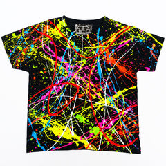 COUCHUK - UV REACTIVE - SPLAT KIDS T-SHIRT - Clubwear - PLUR - Rave clothing
