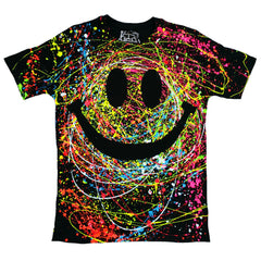 COUCHUK - UV REACTIVE - GRIN T-SHIRT BLACK - Clubwear - PLUR - Rave clothing