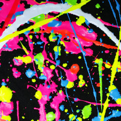 COUCHUK - UV REACTIVE - SPLAT T-SHIRT BLACK - Clubwear - PLUR - Rave clothing