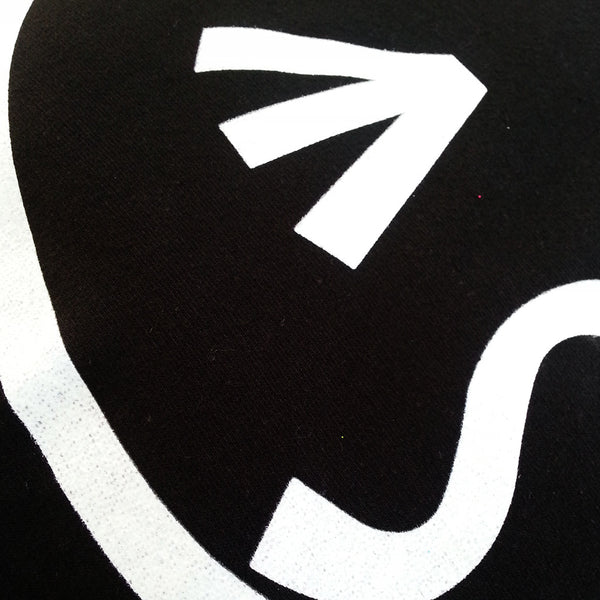 COUCHUK - UV REACTIVE - SIDE TONGUE UNISEX T-SHIRT BLACK - Clubwear - PLUR - Rave clothing