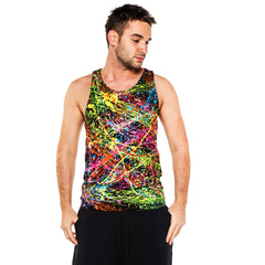 COUCHUK - UV REACTIVE - SPLAT BEATER VEST - Clubwear - PLUR - Rave clothing
