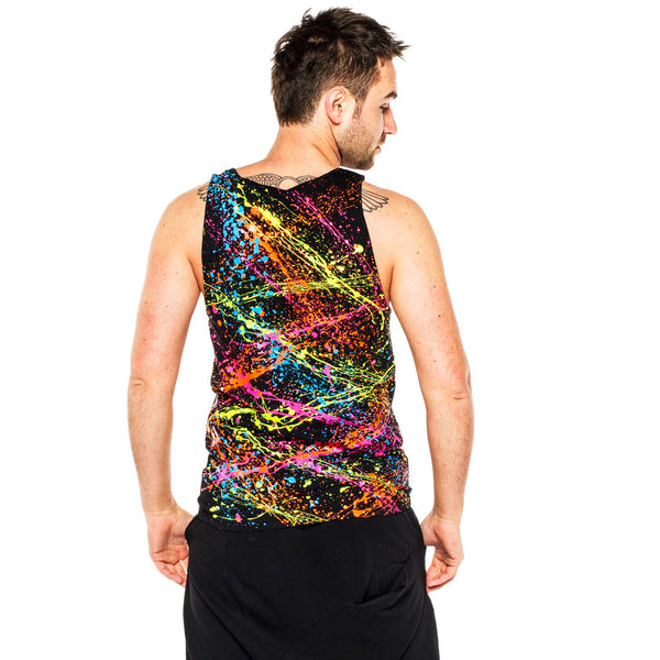 COUCHUK - UV REACTIVE - SPLAT BEATER VEST - Clubwear - PLUR - Rave clothing