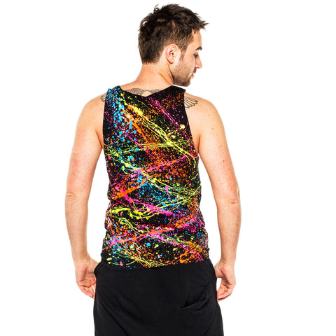 COUCHUK - UV REACTIVE - SPLAT BEATER VEST - Clubwear - PLUR - Rave clothing