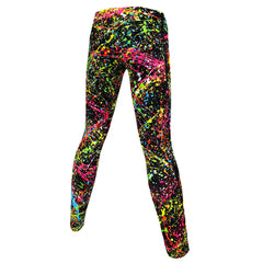 COUCHUK - UV REACTIVE - SPLAT LEGGINGS MULTI - Clubwear - PLUR - Rave clothing