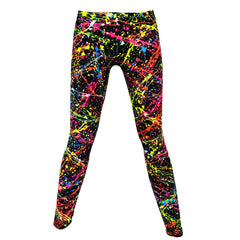 COUCHUK - UV REACTIVE - SPLAT LEGGINGS MULTI - Clubwear - PLUR - Rave clothing