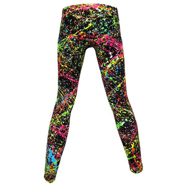 COUCHUK - UV REACTIVE - SPLAT LEGGINGS MULTI - Clubwear - PLUR - Rave clothing