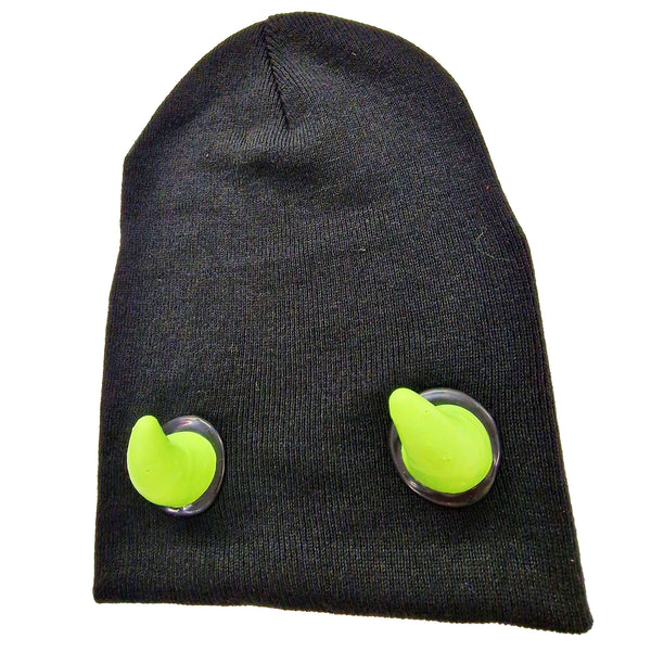 HORN BEANIE GREEN