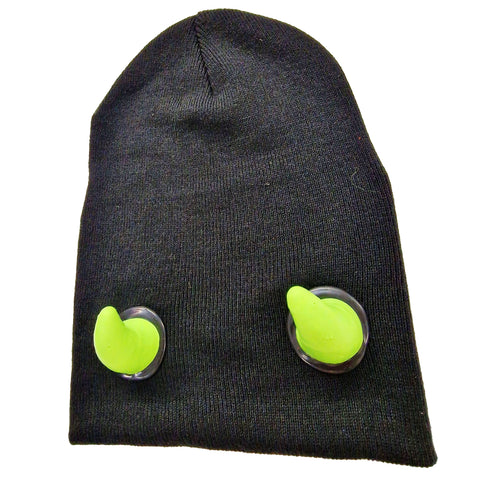 HORN BEANIE GREEN