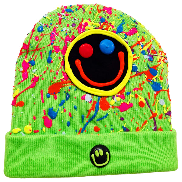 SQUIDGY FACE BEANIE GREEN