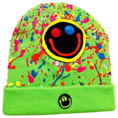 SQUIDGY FACE BEANIE GREEN