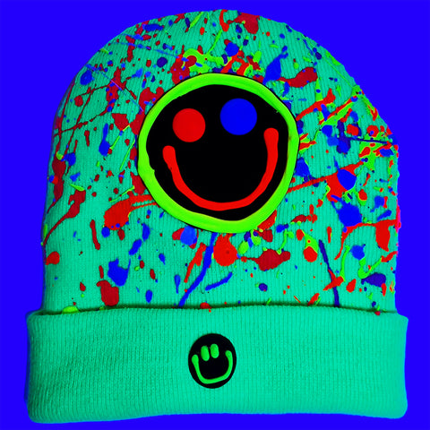 SQUIDGY FACE BEANIE GREEN