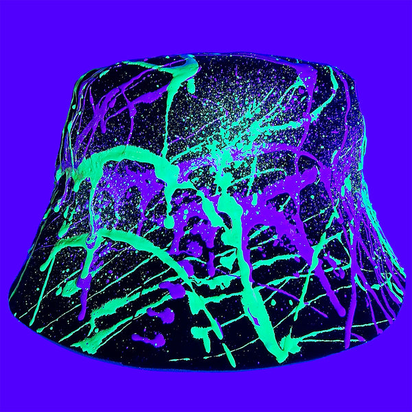 SPLAT RAVE HAT BLACK PURPLE