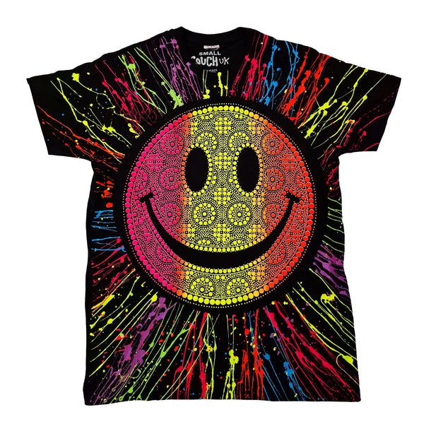 CANDYFACE T-SHIRT BLACK/MULTICOLOUR DESIGN