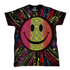 CANDYFACE T-SHIRT BLACK/MULTICOLOUR DESIGN