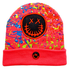 EVIL BADGE BEANIE PINK