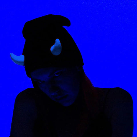 HORN BEANIE BLUE