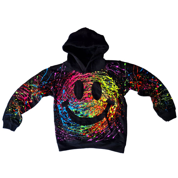 KIDS GRIN HOODIE BLACK