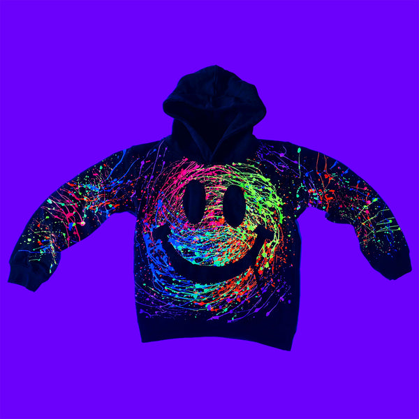 KIDS GRIN HOODIE BLACK