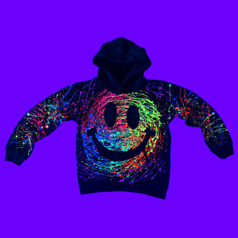 KIDS GRIN HOODIE BLACK