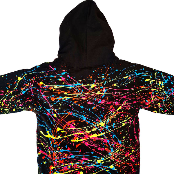 KIDS SPLAT HOODIE BLACK