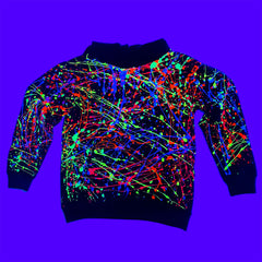 KIDS SPLAT HOODIE BLACK