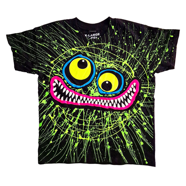 SCRIBBLE FACE KIDS T-SHIRT BLACK