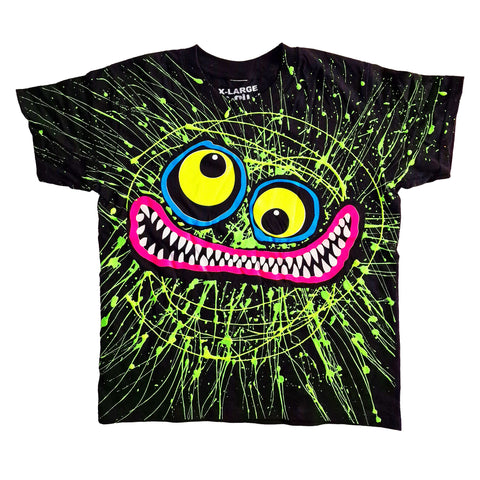 SCRIBBLE FACE KIDS T-SHIRT BLACK