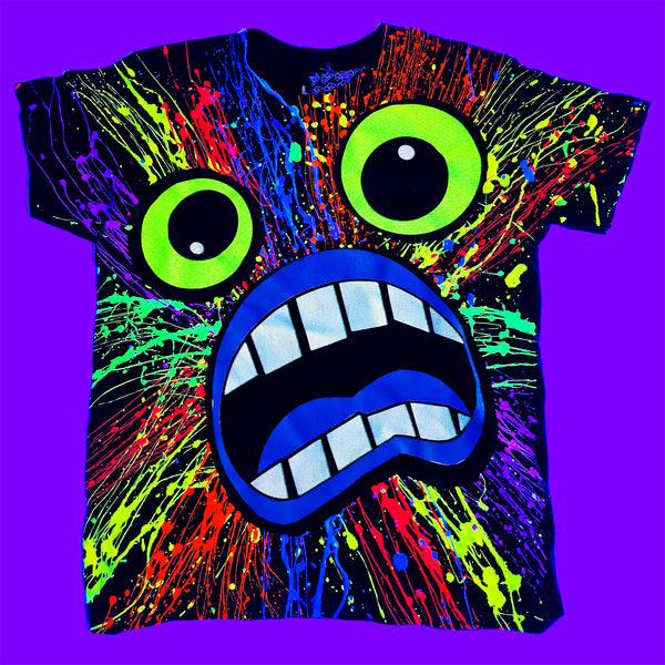 SCREAM FACE KIDS T-SHIRT BLACK