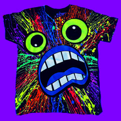 SCREAM FACE KIDS T-SHIRT BLACK