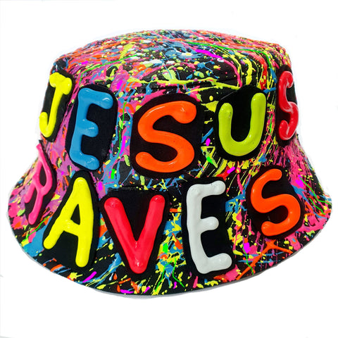 JESUS RAVE HAT BLACK